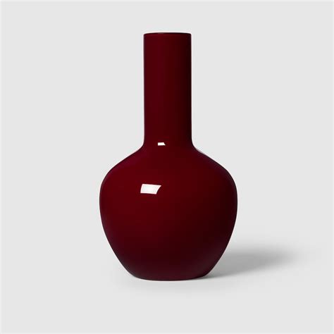 vasi gucci art glass|Venini x Gucci 'Opachi' vase in Rosso Ancora red .